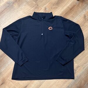 Cutter & Buck Men’s Chicago Bears Quarter-Zip Pullover with Bears Logo 3XLT